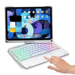 【新品】 YEEHi 対応 iPad Air 11インチ (M4/M3/M2) Air 第5/4世代 10.9インチ キーボード ケース 360度回転 タッチパット バックライト付き iPadPro11 第4/3/2/1世代用 キーボード 折り畳み 一体型 1