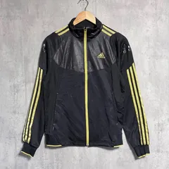 アディダス ジャージ S メンズ 黒 金 ゴールド トラックジャケット adidas CLIMALITE スポーツウェア サッカー フットサル トレーニング ランニング ジム ストリート 三本線 3ストライプ 古着 かっこいい おしゃれ 春 秋 Y2K