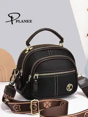 バッグ レディース ショルダーバッグ 2024年新作 ファッショナブルな多機能ポータブルクロスボディバッグ、通勤用小型スクエアバッグ、大容量カジュアルレトロスタイル、女性用ソフトレザー携帯電話ポーチ、母の日のおすす