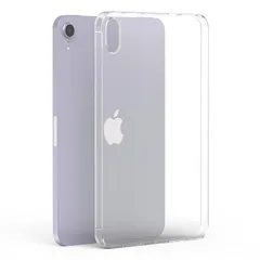 【新品】 Asgens iPad Mini 6/7(A17 Pro) 8.3インチ 2021/2024 クリアケース、透明スリムシリコンケース 柔軟なソフトTPU 耐衝撃性傷防止バックカバー 8.3インチiPad Mini 第6/7世代 2021/2024 1
