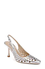 バッジェリーミシュカ レディース シューズ ヒール BADGLEY MISCHKA Onna Slingback Pump Silver Metallic シルバー