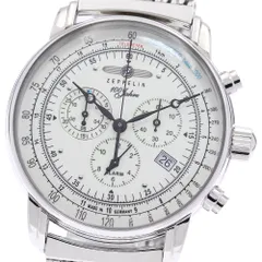 ツェッペリン ZEPPELIN 8680M-3 ツェッペリン号100周年記念モデル デイト クロノグラフ クォーツ メンズ 箱・保証書付き_950359のサムネイル