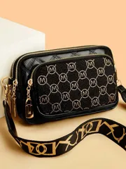 バッグ レディース ショルダーバッグ 新作ファッション クラシック 万能 無地 PU 防水素材 菱形パターン デザイン レトロ メタル アニマルロゴ デザイン ショルダーバッグ スクエアバッグ レターパターン装飾