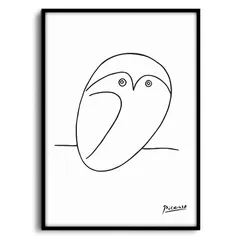 【新品】 ピカソ ふくろうの絵 各種サイズ ポスターaoipro (A3サイズ)