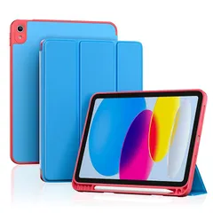 【新品】 ProCase iPad ケース 11世代（A16）11インチ2025/10世代 10.9インチ 2022 A2696 A2757 A2777 弾性TPUバック 軽量 三つ折り スタンド スマートカバー 1
