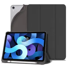 【新品】 DANYCASE iPad Air 4 ケース 2020 iPad 10.9インチ 半透明カバー 三つ折スタンド ペンシル収納 ワイヤレス充電に対応 軽量 薄型 落下保護 耐衝撃 傷防止 指紋防止 iPad Air 10.9 インチ 2020専用 0
