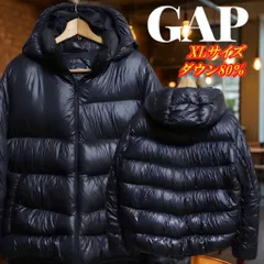 GAP ギャップ 肉厚 フーディー ダウン80% ダウンジャケット XLサイズ ブラック