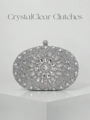 バッグ レディース ドレスバッグ 女性ファッション サンフラワー ラインストーン デコレーション イブニングクラッチバッグ、高級 輝く ボックススタイル ウェディング、フォーマルイベント、パーティーバッグ、ショルダ