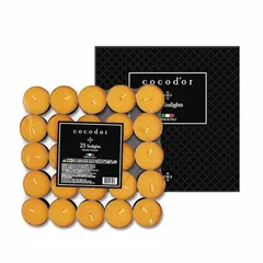 【新品】 COCODOR ココドール ティーライト キャンドル 100個入り ハニーピーチ(Honey Peach) 約3-5時間持続 イタリア製キャンドル - プレゼント 女性 誕生日 記念日 線香 贈り物 ギフト 人気 0