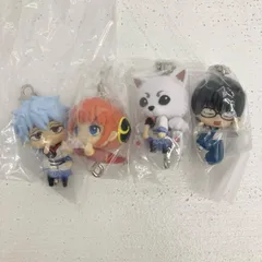 【イオン広店】 4種 銀魂 つまんでつなげてマスコット ボールチェーン＆カニカン 【741】