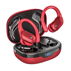 新品 イヤホン bluetooth ワイヤレスイヤホン【2025最新ブルートゥースイヤホン】 Bluetooth 5.3 ENCノイズキャンセリング 最大80時間プレイバック IPX7防水 イヤーフック設計 自動ペアリング LEDディスプレイ 適用 スポーツ/