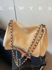 バッグ レディース ショルダーバッグ 1個 低めのティーカラー スエード生地ショルダーバッグ、レディース レトロファッション スクエアショルダーバッグ、トップハンドル デザイン、フラップマグネットクロージャー、取り