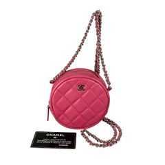CHANEL ピンク キルティング ショルダーバッグaw - メルカリ