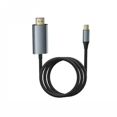 USB-C-HDMIケーブルアダプタ プレミアムアルミニウム Thunderbolt 3対応 4K 2M