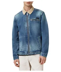オールセインツ メンズ アウター コート デニム ジャケット AllSaints Rothwell Denim Jacket Washed Indigo インディゴのサムネイル