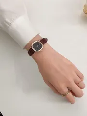 腕時計 レディース クォーツ 女性用ウォッチ ビンテージ スクエアポインター クォーツ時計 1個