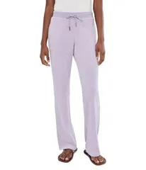 ジューシークチュール レディース ボトムス カジュアルパンツ Juicy Couture Rib Waist Velour Pants with Drawcord Orchid Petalのサムネイル