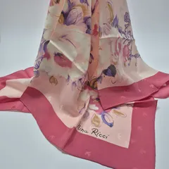 【used品】NINA RICCI レディーススカーフ シルク100%