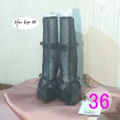 【新品】Double Belt Ankle Boots　ショ－トブ－ツ　dot　Her lip to　36　Bのサムネイル