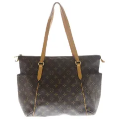 LOUIS VUITTON (ルイヴィトン) モノグラム トータリーMM ハンドバッグ トートバッグ ブラウン レザー×PVC M56690 ゴールド金具