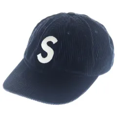 SUPREME (シュプリーム) 24AW Corduroy S Logo 6-Panel コーデュロイ エスロゴ 6パネル キャップ ネイビー