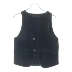 CHROME HEARTS (クロムハーツ) 2B SUEDE VEST スエードレザー クロスボールボタン ジレ ベスト ジャケット ブラックのサムネイル