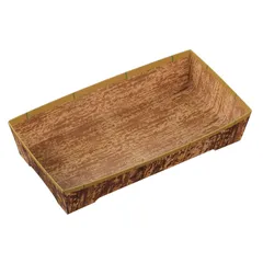 新品 中央化学 紙製容器 SKS 302(43) 竹皮 身 (212×111×43mm) 50枚入【蓋・中皿別売り】 テイクアウト・エコ・弁当・寿司・お重