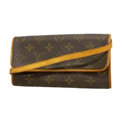 【6ce6385】ルイヴィトン ショルダーバッグ モノグラム ポシェットツイン PM M51854  ブラウン【中古】レディース