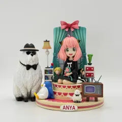 SPY×FAMILY POKER FACE アーニャ・フォージャー & ボンド ケーキ レジン フィギュア