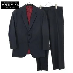 GIORGIO ARMANI ジョルジオアルマーニ ﾌﾞﾗｯｸ JSGG20 ｽﾄﾗｲﾌﾟ ｽｰﾂ ｾｯﾄｱｯﾌﾟ 54