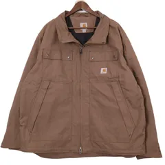 00年代 Carhartt カーハート Jefferson Quick Duck ジャケット ブラウン (メンズ 2XL) 中古 古着 A0466