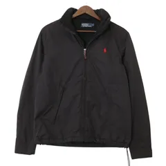 Polo by Ralph Lauren ポロ ラルフローレン ウォームアップジャケット ブラック(メンズ S)中古 古着 A0740