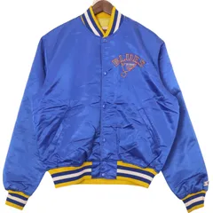 90年代 USA製 STARTER スターター NHL セントルイス・ブルース スタジアムジャケットブルー (メンズ L) 中古 古着 A0776のサムネイル