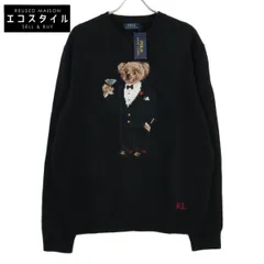 POLO RALPH LAUREN ポロ ラルフローレン ﾌﾞﾗｯｸ ｳｰﾙ ﾀｷｼｰﾄﾞﾎﾟﾛﾍﾞｱ ﾆｯﾄ XL