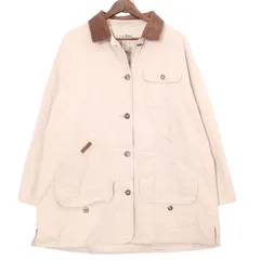 80年代 L.L.Bean エルエルビーン ハンティングジャケット アイボリー (レディース X-LARGE) 中古 古着 A0965
