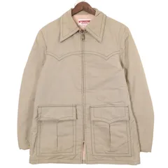 70年代 McGregor マックレガー ウエスタンボアジャケット ベージュ (メンズ 38) 中古 古着 A1045のサムネイル