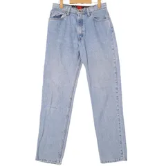 90年代 USA製 Levi's リーバイス SilverTab シルバータブ デニムパンツ ブルー (レディース M) 中古 古着 A1637