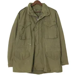 60年代 米軍実物 U.S.ARMY M-65 フィールドジャケット 2nd ヴィンテージ ミリタリー オリーブ (メンズ M相当) 中古 古着 A1748