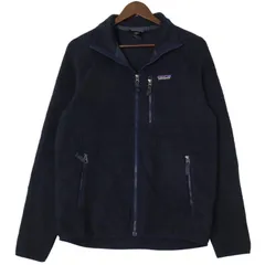 00年代 patagonia パタゴニア レトロパイル フリースジャケット アウトドア ネイビー (メンズ M) 中古 古着 A1950