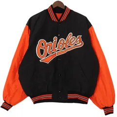 90年代 USA製 STARTER スターター MLB ボルティモア・オリオールズ スタジアムジャケット プロチーム ブラック (メンズ XL) A1971のサムネイル