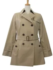 バーバリー ロンドン BURBERRY LONDON ショート トレンチコート 38 ベージュ 上着 アウター コットン 綿