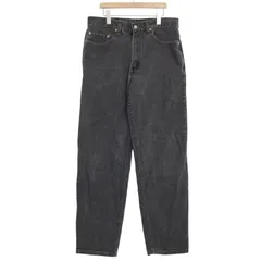 00年代 USA製 Levi's リーバイス 550 デニムパンツ ブラック (メンズ W34 L32) 中古 古着 A2050