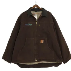 Carhartt カーハート ダック ワークジャケット 大きいサイズ ブラウン (メンズ 2XL) 中古 古着 A2001