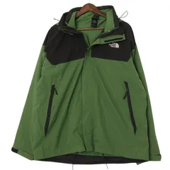 THE NORTH FACE ノースフェイス HYVENT マウンテンパーカー アウトドア ライトグリーン (メンズ XL) 中古 古着 A2243