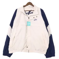 90年代 NIKE ナイキ Challenge Court チャレンジコート ウィンドブレーカージャケット スポーツ ホワイト (メンズ XL) 中古 古着 A2258