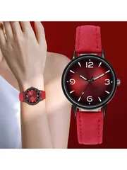 腕時計 レディース クォーツ 女性用腕時計 カジュアルクオーツウォッチ PUレザー 腕時計 ラウンドダイヤル レディース時計 クリスマスプレゼント バレンタインデー