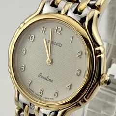 【ベルト不良 】SEIKO 7320-041A セイコー EXCELINE エクセリーヌ　レディース　腕時計 稼働品 電池交換済【E413】