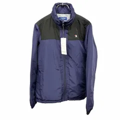 【新品】[印象N] Arnold Palmer GOLF アーノルドパーマー ゴルフ ジャケット レディース M ネイビー 紺×黒 ポリ100% 胸にパラソル刺繍 内ポケット無し 少し薄手 中綿 ハイネック 長袖 ジップアップのサムネイル