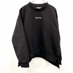 【新品】[印象N] AZUL by moussy アズールバイマウジー スウェット / トレーナー レディース L ブラック×ホワイト 黒 ポリ100% ロングテール 裏起毛 英字 長袖のサムネイル