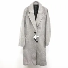 【新品】イング INGNI チェスターコート ロングコート 2つボタン留め 裏地付き 無地 長袖 ポリ100% M ヘザーグレー レディース 女性